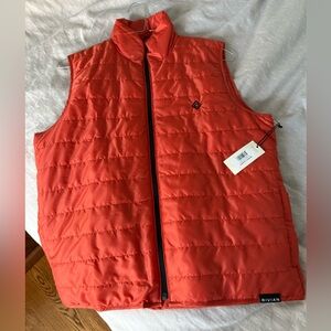 Rivian Men's Orange Quilted Vest